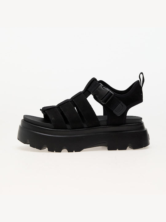 Ugg Australia W Cora Damen Flache Sandalen in Schwarz Farbe