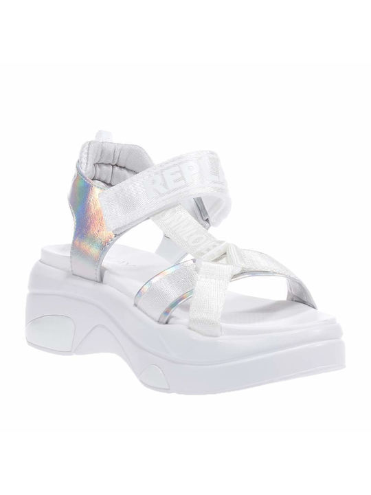 Replay Flatforms Sporty Women's Sandals White