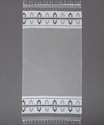 Silk Fashion Beach Towel Cotton Gray 180x90cm.