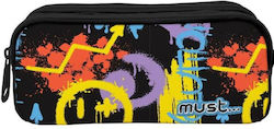 Must Team Pencil Case Barrel with 2 Compartment...