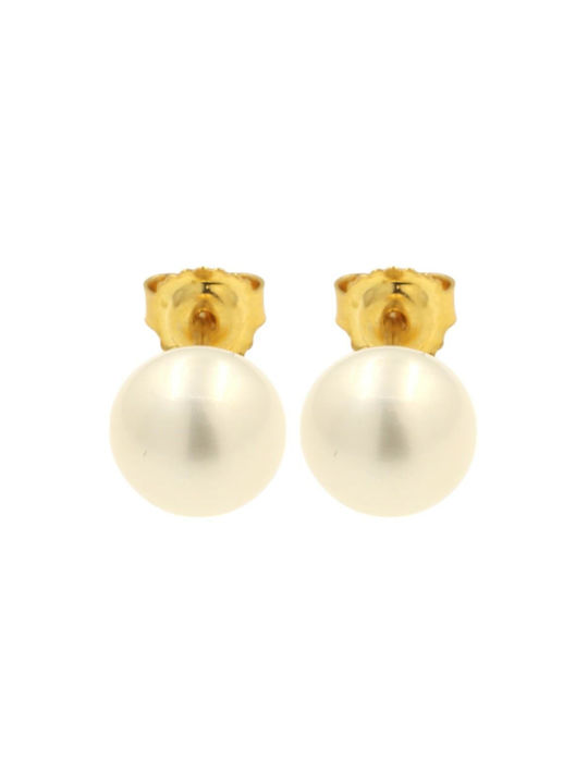 Q-Jewellery Earrings made of Gold 14K with Pearls