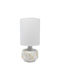 Ankor Ceramic Table Lamp for Socket E14 with White Shade and Base