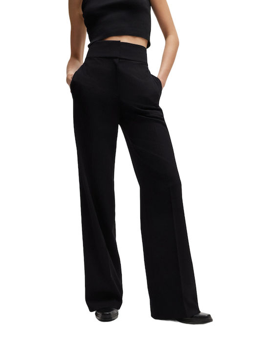 Hugo Boss Women's Fabric Trousers Black