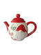 AGC Christmas Teapot Ceramic L14xW23.5xD14cm.