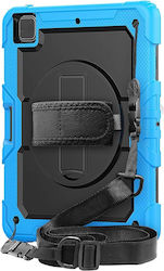 Case Case Case Ipad 12.9" Tablet 2021/2020 Gepanzert Blau Schwarz