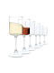 Quasar Set de pahare pentru Vin Alb și Roșu din Sticlă Cu picior 355ml 6buc