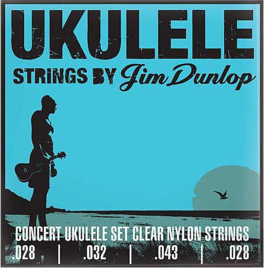 Dunlop Σετ Polymer-coated Χορδών 28 - 43" για Γιουκαλίλι Concert