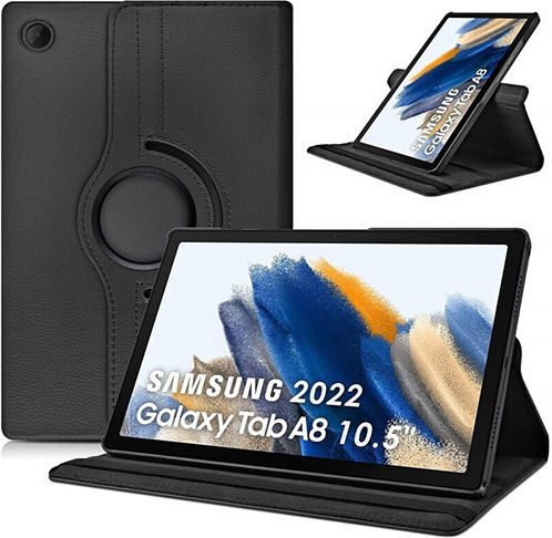 Flip Cover Περιστρεφόμενη Μαύρη (Samsung Tab X200/X205/X207 Tab A8)