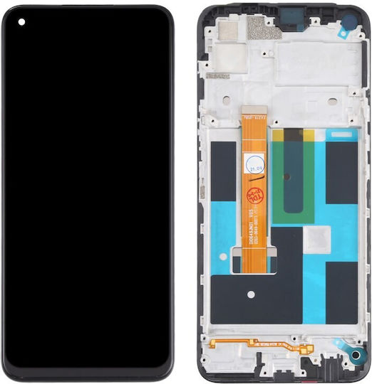 Οθόνη με Μηχανισμό Αφής για Realme 7 RMX2155 (Μαύρο)