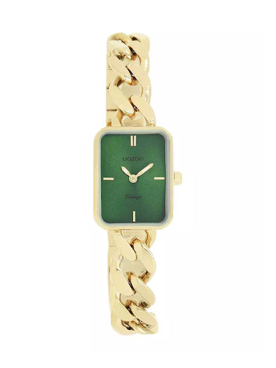 Oozoo Vintage Women's Watch with Gold Metal Bracelet