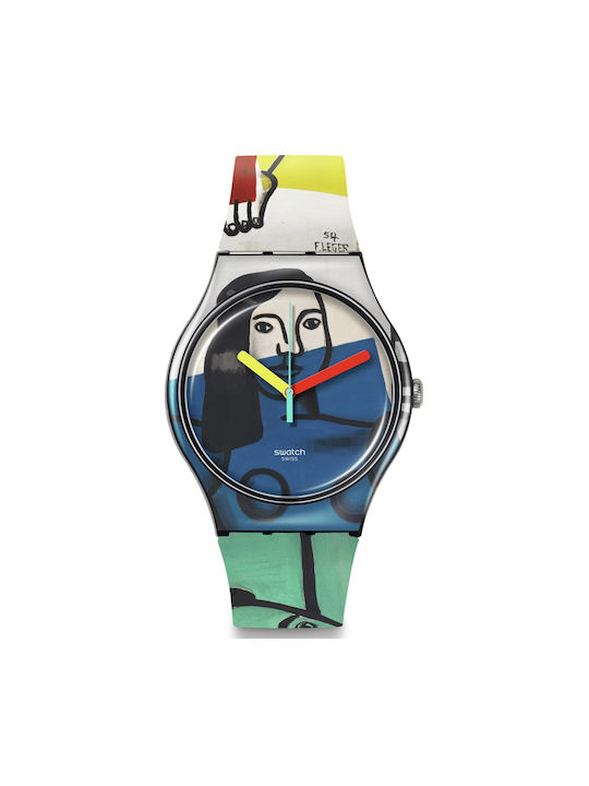 Swatch Watch with Rubber Strap