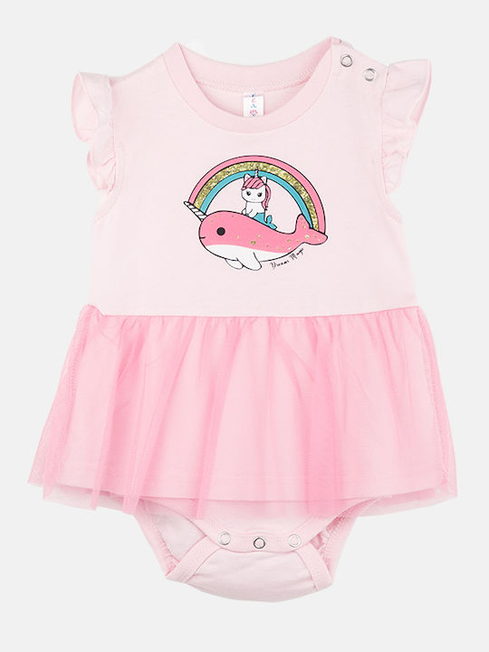 Joyce Unicat Бебешко Боди Без ръкави Pink