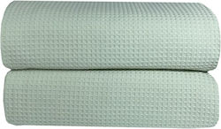 Astron Italy Pătură de Hotel Extra-Dublă Pique Verde 230x245cm 1buc Astron Italy Pătură de Hotel Extra-Dublă Pique Verde 230x245cm 1buc
