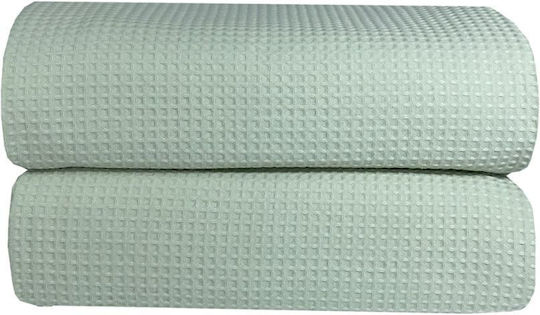 Astron Italy Super Double Hotel Pique Blanket Green 230x245cm