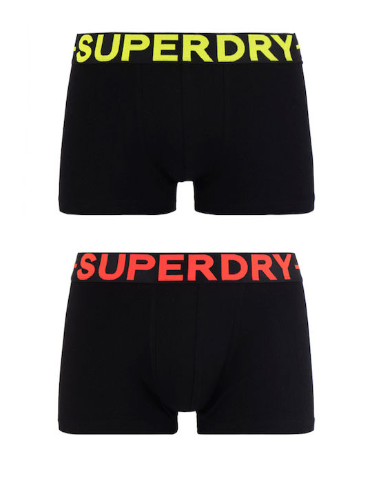Superdry Ανδρικά Μποξεράκια Black 2Pack