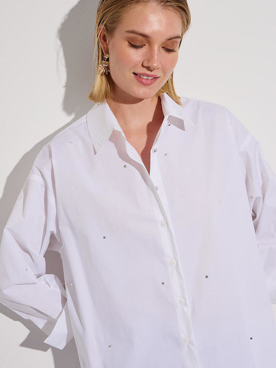 Bill Cost Women's Long Sleeve Shirt White