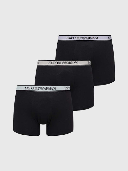 Emporio Armani Ανδρικά Μποξεράκια Black 3Pack