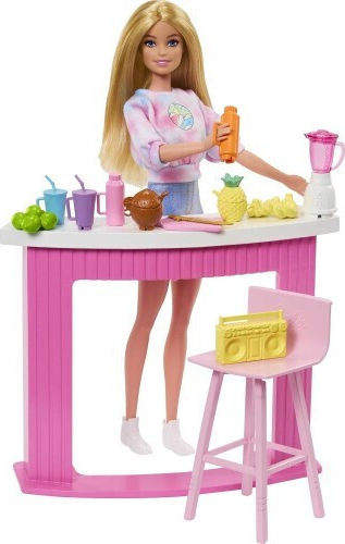 Barbie Doll Set Summer Furniture - Smoothie Bar for 3++ Years