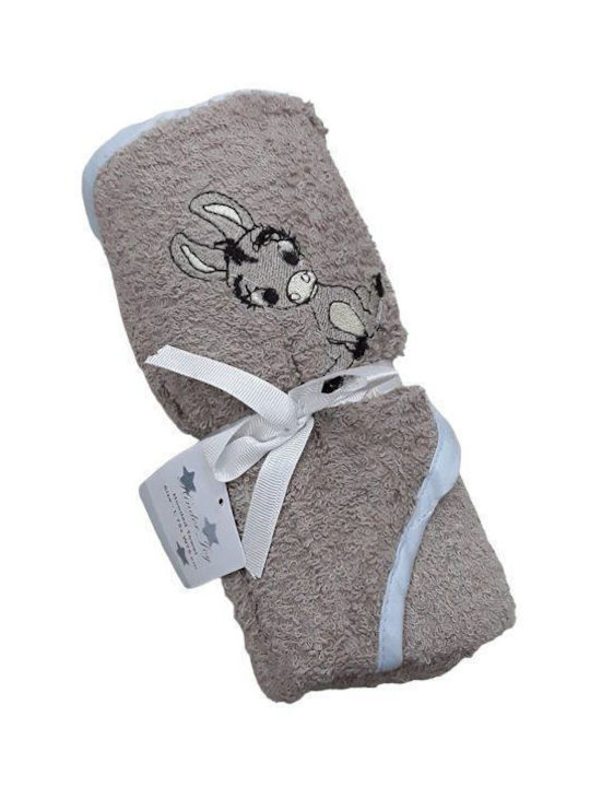 Beboulino Baby Bath Towel with Hooded Beige 75x...