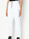 Pantaloni de trening cu Elastic White