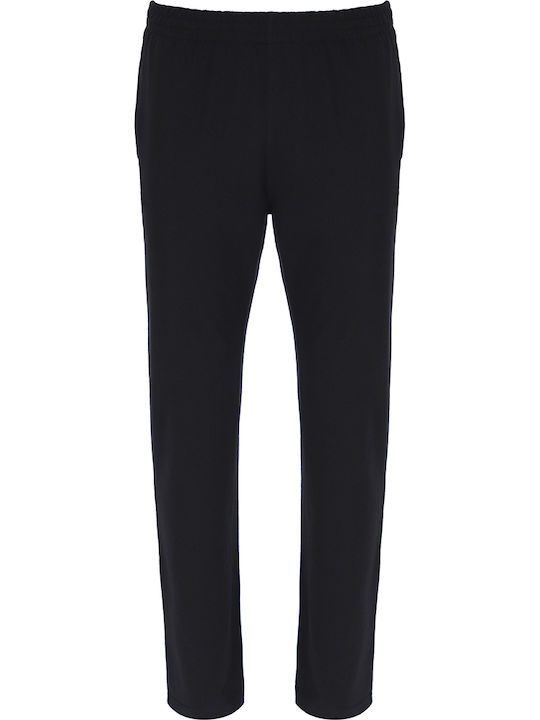 Open Leg Pant Παντελόνι Φόρμας χωρίς Λάστιχο Μαυρο