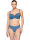 Melody Damen Brasilien mit Spitze Blue
