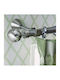 Aslanis Home Металик Корниз Oscar Двоен с Пръчка Φ25мм 220бр Inox
