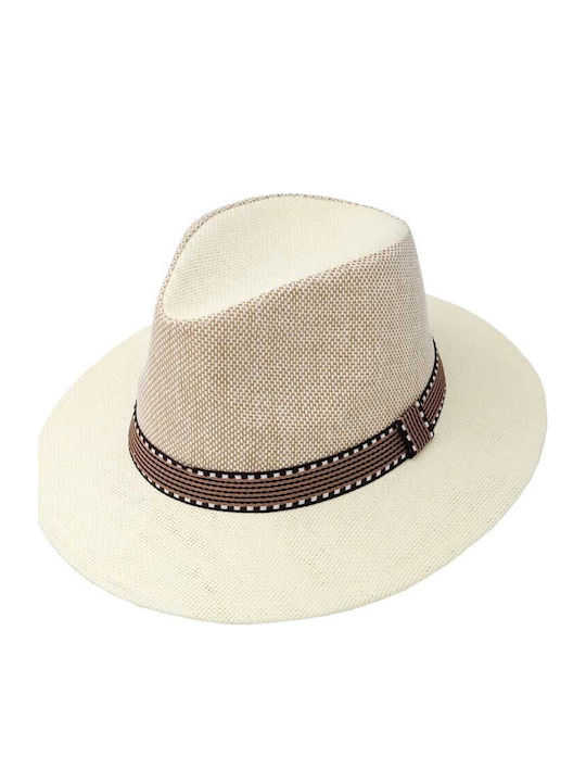 Aquablue Men's Hat Fedora White