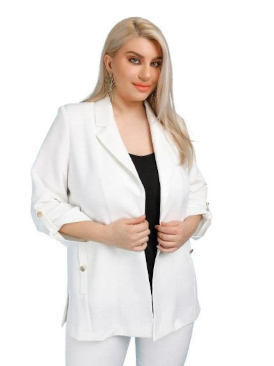 Dina Женски Месато Сако White