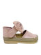 Παιδικές Espadrilles mit Bügel- und Schleifenverschluss Rosa