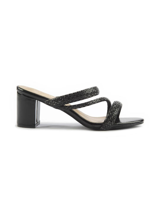 Fshoes Synthetic Leather Women's Sandals Black