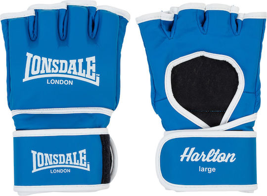Lonsdale Harlton Boxhandschuhe aus Synthetikleder für Kampf Blau