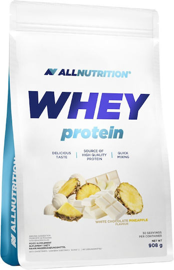 AllNutrition Whey Protein Протеин Суроватъчен с Вкус White Chocolate & Pineapple 908гр