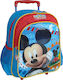 Paxos School Bag Trolley Kindergarten Multicolour with Water Bottle Holder