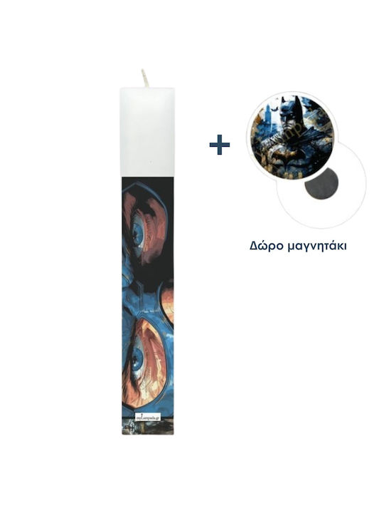 Πασχαλινή Λαμπάδα Batman Τετράγωνη (Διάφορα Σχέδια/Χρώματα)