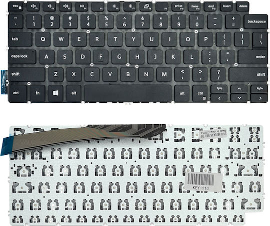 Laptop Keyboard for Dell Inspiron 5390/5492/7391 without Frame and English (US) Layout in Black Color KEY-110