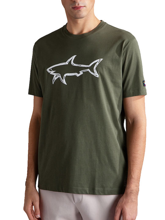 Paul & Shark Ανδρικό T-shirt Κοντομάνικο Πράσινο