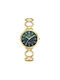 Go Girl Only Women's Watch Battery with Gold Metal Strap