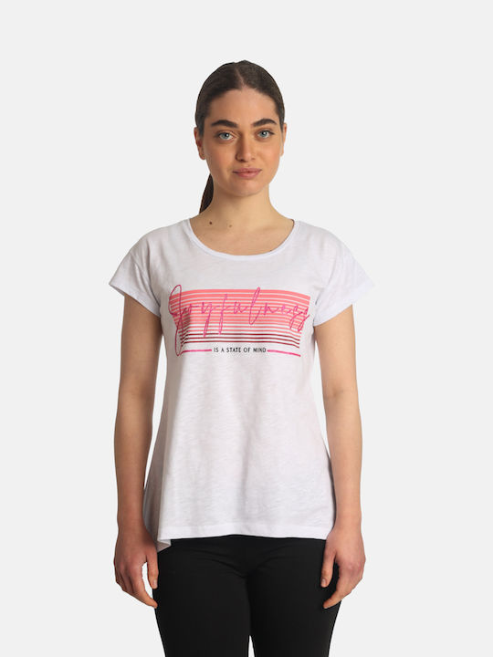 Paco & Co Feminin Tricou Alb