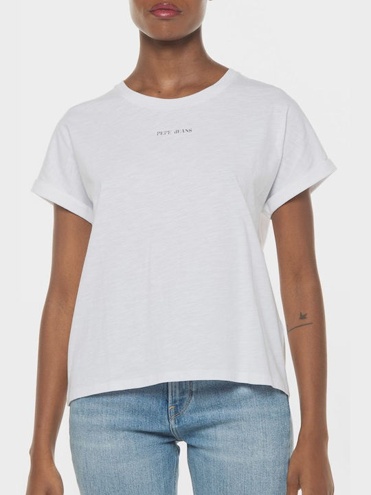 Pepe Jeans Γυναικείο T-shirt Λευκό