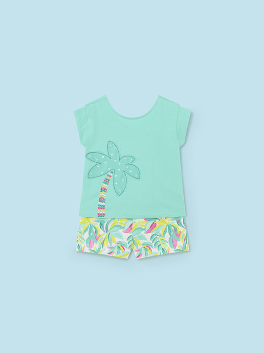 Mayoral Kinder Set mit Shorts Sommer 2Stück Green