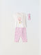 Εβίτα Kids Set with Leggings Summer 3pcs White