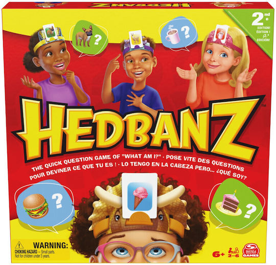 Board Game Hedbanz Στο Κεφάλι Το 'Χω for 2-6 Players 6+ Years Old (EN) Spin Master