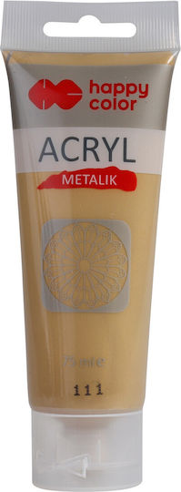 Happy Color Ακρυλικό Χρώμα Ζωγραφικής Pure Gold Metallic 75ml