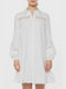Superdry 'lace Mix Mini Hemdkleid Kleid Weiß