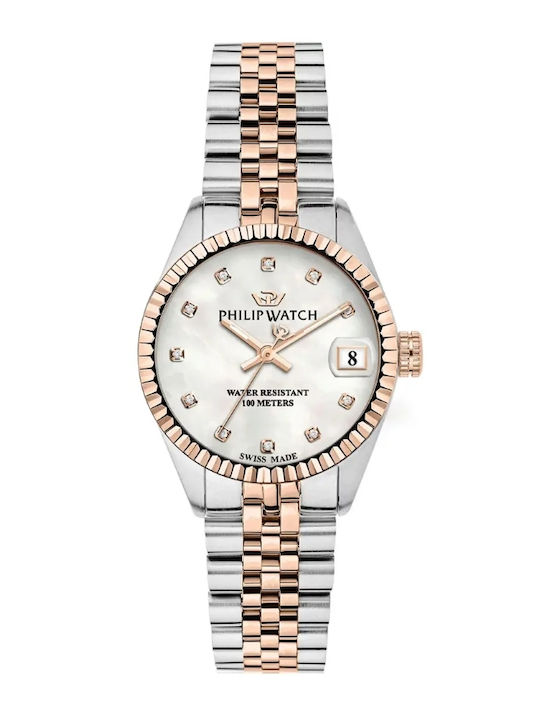 Philip Watch Caribe Womens Watch 31mm Battery with Silver Stainless Steel Bracelet