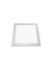 Aca Τετράγωνο Χωνευτό Σποτ με Ενσωματωμένο LED και Φυσικό Λευκό Φως σε Ασημί χρώμα 22.3x22.3cm