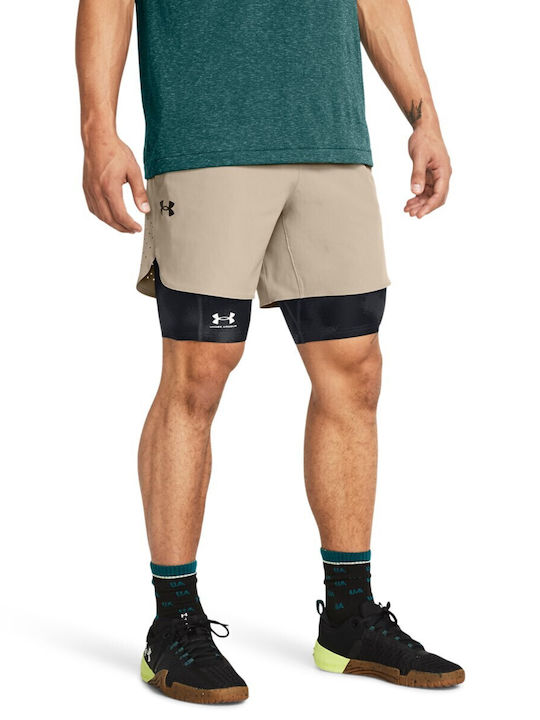Under Armour Ua Peak Woven Herrenshorts Braun