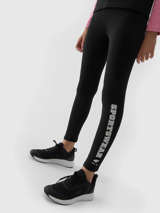 4F Kinder Leggings Sport Lang Black