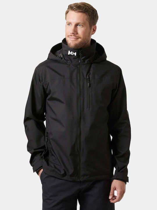 Helly Hansen Crew Herren Jacke Lässig Wasserdicht und winddicht Schwarz